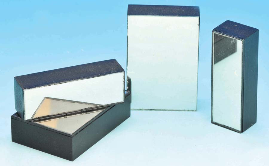 Plane Mirrors Glass - Mounted, 150 x 25 mm