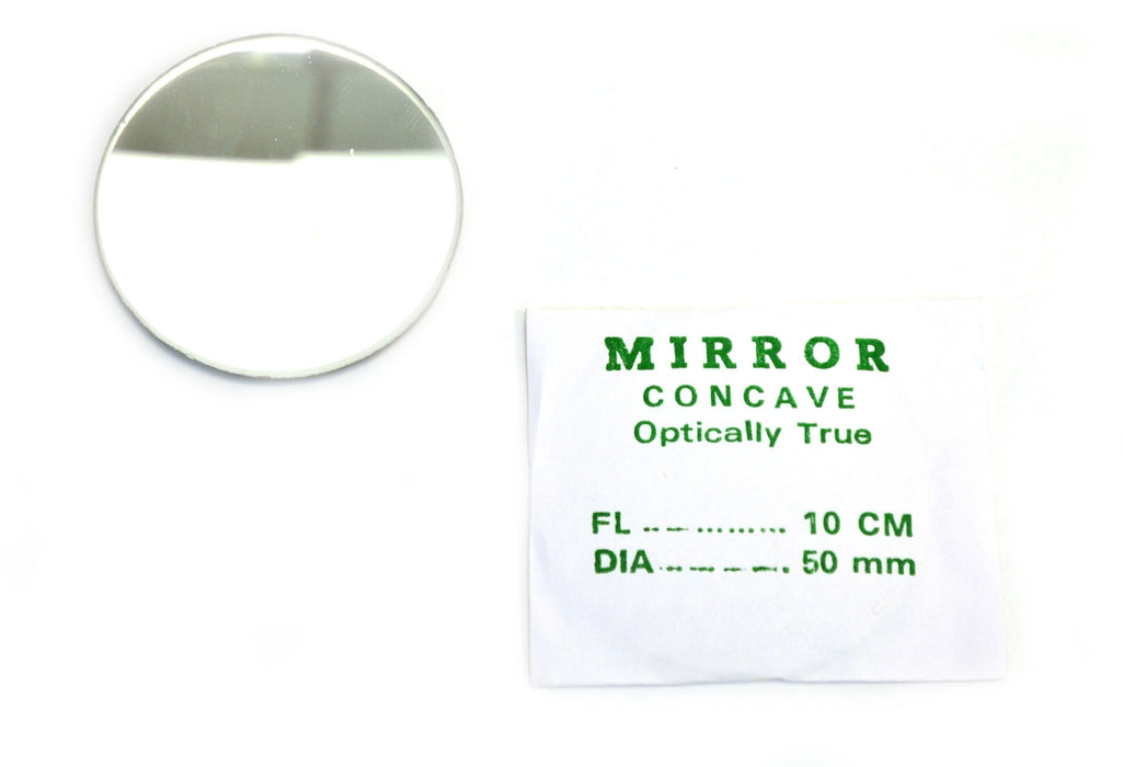 Eisco Labs Concave Mirror - Glass, dia 50mm, Focal length 100mm