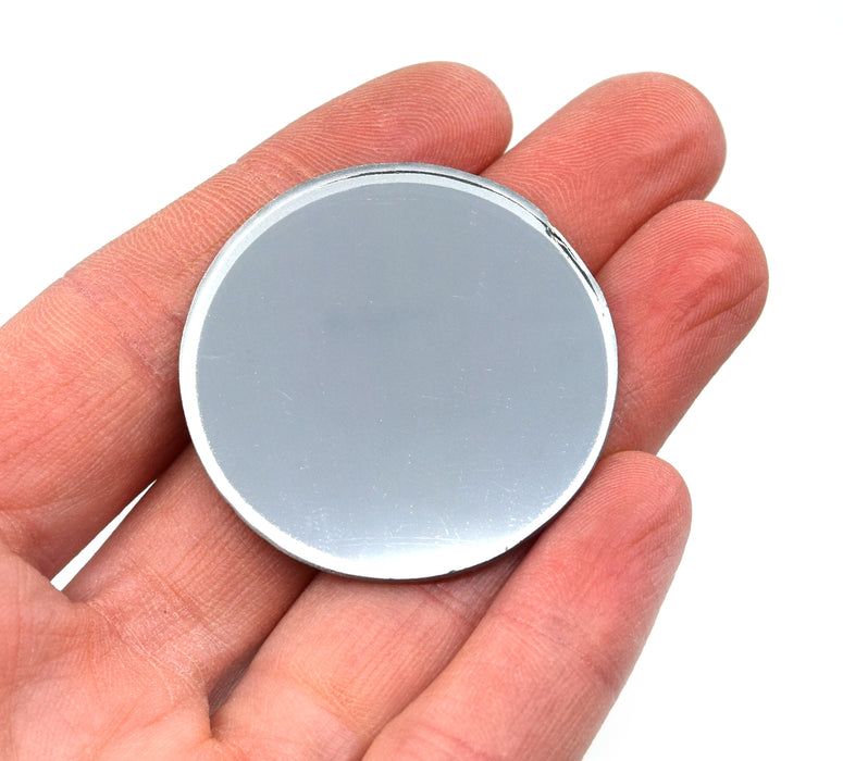 Convex Mirror - Glass, 1.5" (38mm) dia. 100mm Focal Length - Eisco Labs