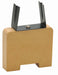 Lens holder, Comprising a metal holder with sides grooved