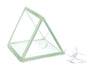 Hollow Glass Prism, with Stopper, Size 1.5" x 1.5" (38x38 mm) - Great for Studying Snells Law of Refraction - Eisco Labs