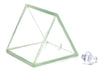 Hollow Glass Prism, with Stopper, Size 2" x 2" (50x50 mm) - Great for Studying Snells Law of Refraction - Eisco Labs