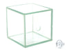 Hollow Glass Cube, with Stopper, Size 2x2x2" (50x50x50mm) - Great for Studying Snells Law of Refraction - Eisco Labs