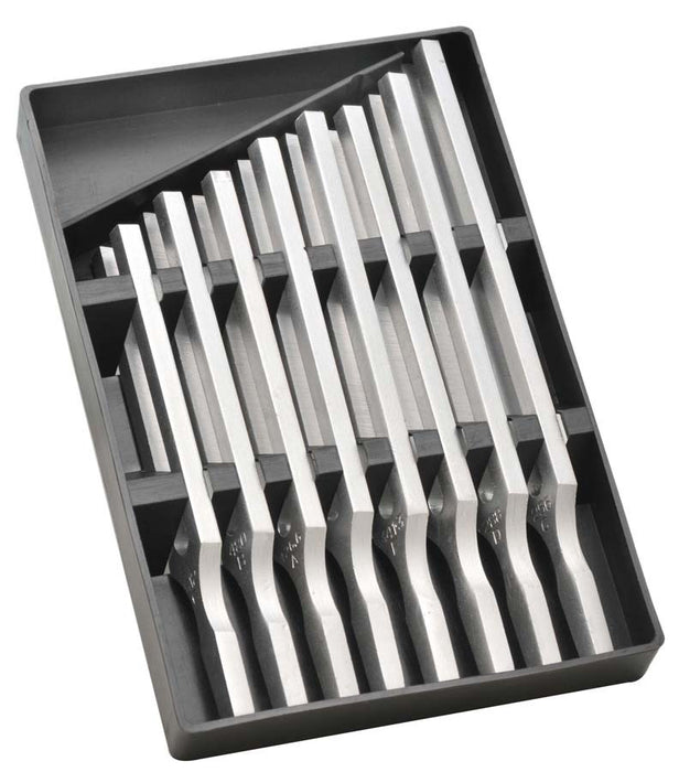Tuning Forks Set of 8 Aluminum supplied in plastic case.