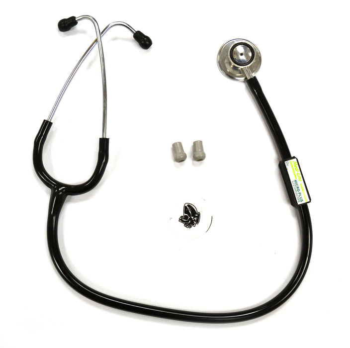 Eisco Labs Stainless Steel Micro Plus Stethoscope, wth Spare Ear Tips and Diaphragm