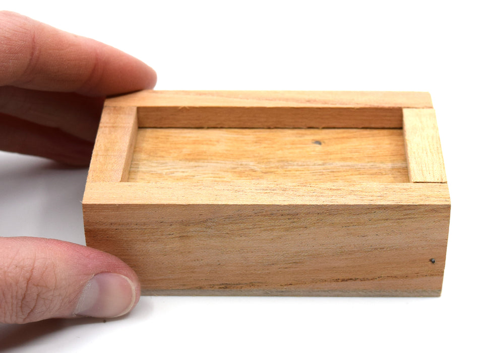 Wooden Box for 2" (50 mm) Bar Magnets, with sliding top - Eisco Labs