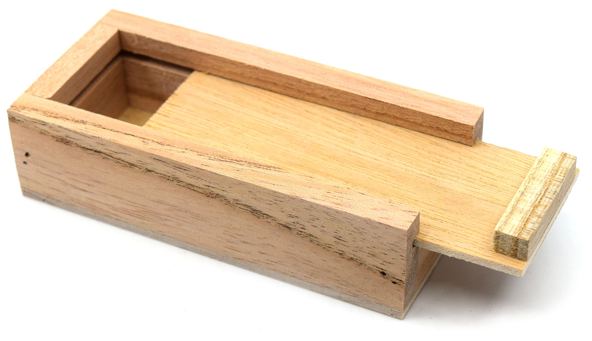 Wooden Box for 3" (75 mm) Bar Magnets, with sliding top - Eisco Labs