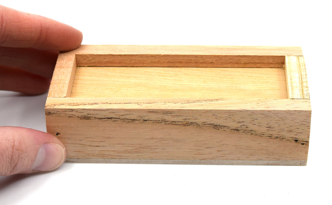 Wooden Box for 3" (75 mm) Bar Magnets, with sliding top - Eisco Labs
