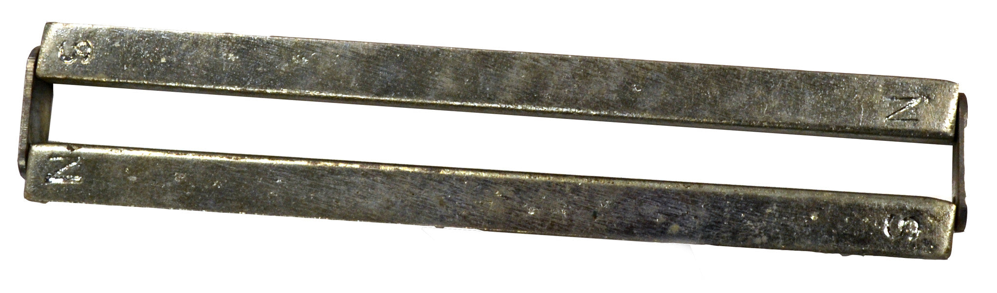 Rectangular Zinc Plated Steel Bar 150x10x10mm, with Keepers