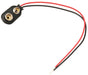 Battery Snap Connector, 9 Volt - I type - Insulated with Red and Black Leads - Eisco Labs