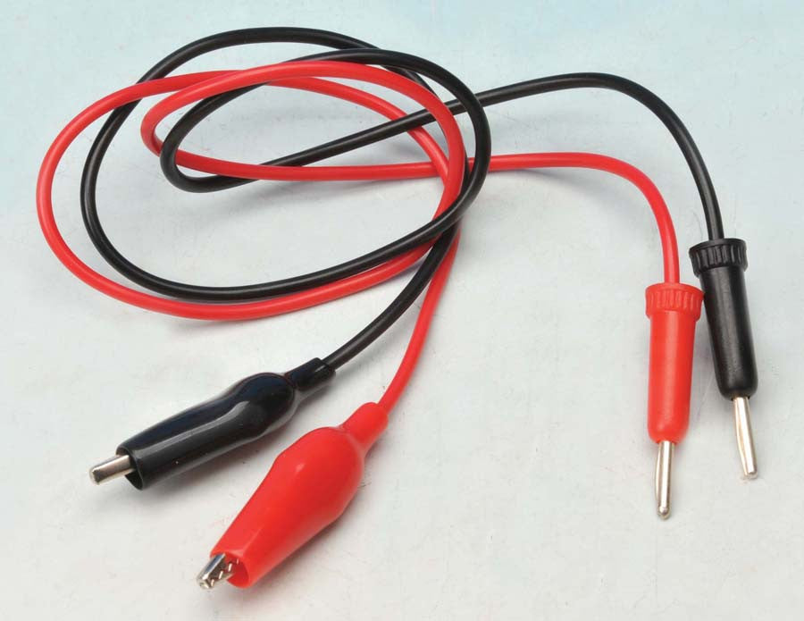 Connecting Leads 2mm, length 500 mm, Black