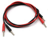 Black & Red Double sided 4mm Connecting leads 1000mm (39.37") Eisco Labs