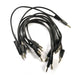 10 Pack 4mm Connecting Leads - Black - 12" Length - Stackable Plugs