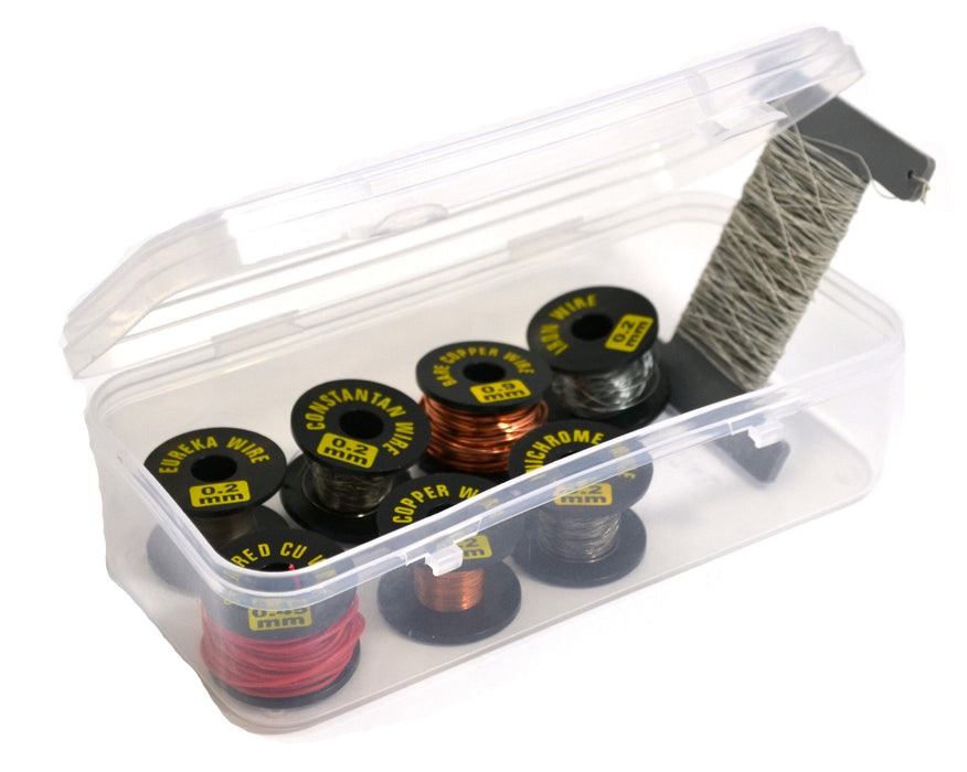 Eisco Labs Hobbyist Wire Box Kit - Eureka, Constantan, Copper, Iron, and Nichrome Wire in Box