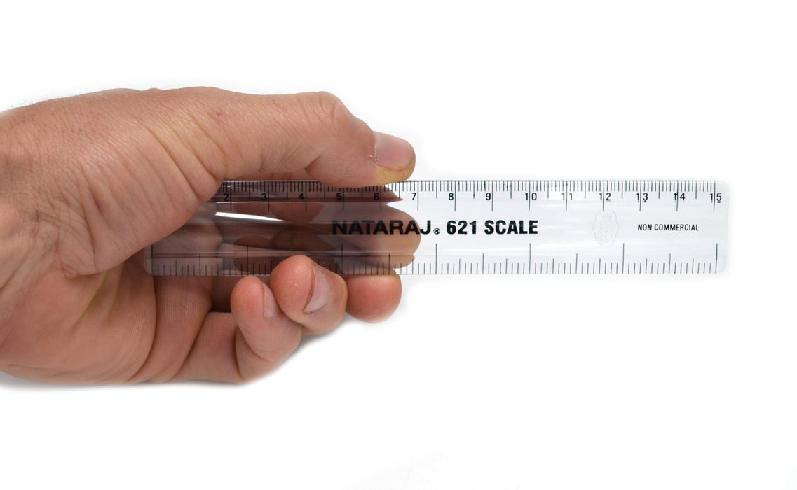 6" (15cm) Shatterproof Plastic Rulers - Pack of 10