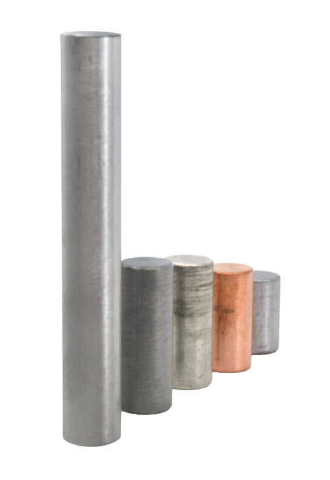 5 Piece Equal Mass Cylinder Set - Includes Zinc, Copper, Aluminum, Tin & Lead