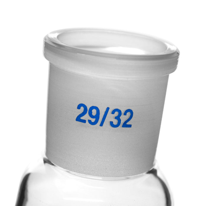 Boiling Flask with Joint, 1000ml - Socket Size 29/32 - Round Bottom, Interchangeable Joint - Borosilicate Glass - Eisco Labs