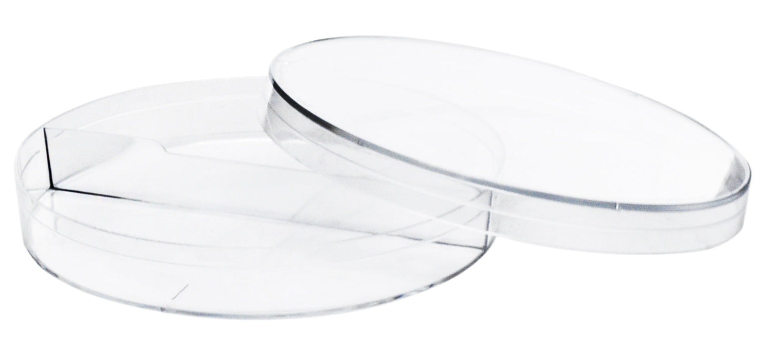 25PK Petri Dishes - 90 x 15mm - Two Compartments - Polystyrene