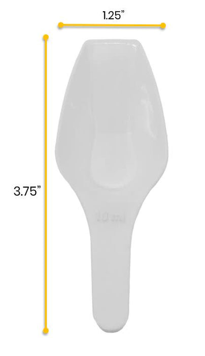 Scoop, 10mL - Flat Bottom - Polypropylene