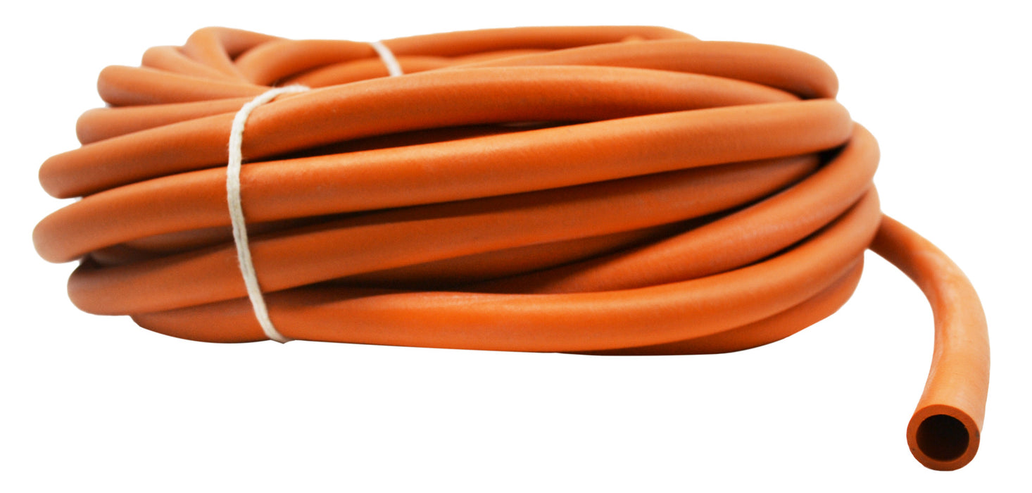 Rubber Tubing, 10m, Orange - Soft - 10mm Bore - 2.0mm Thickness