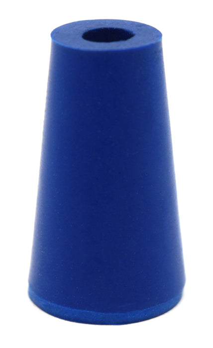 10PK Neoprene Stoppers, 1 Hole - ASTM - Size: #000 - 8.2mm Bottom, 12.7mm Top, 25mm Length