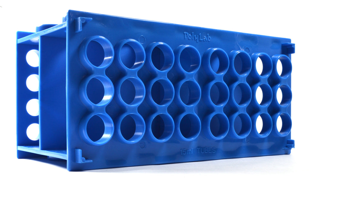 Universal Glassware Rack - Holds 30mm, 20mm, 17mm and 12mm Tubes - Polypropylene