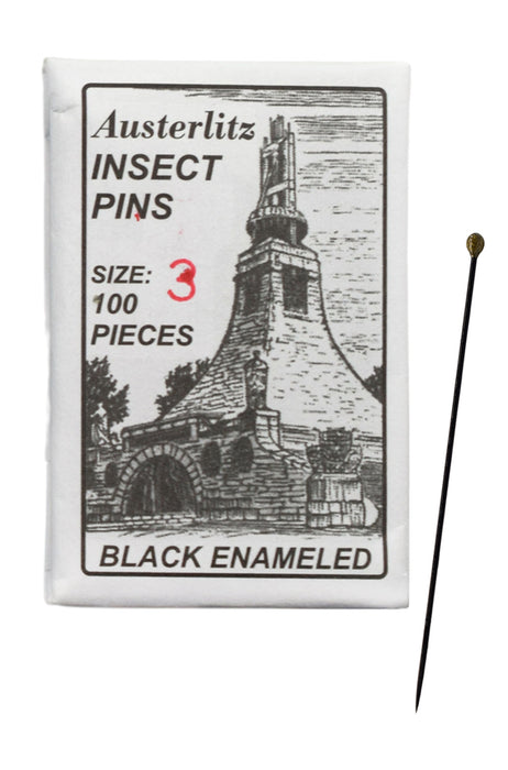 100PK Premium Insect Entomology Dissection Pins, Size 3 - Museum Grade