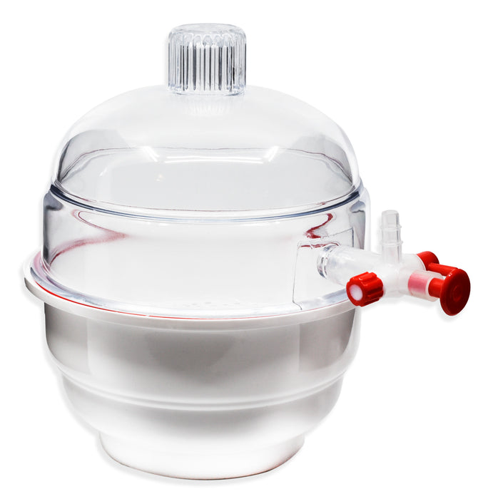Desiccator Vacuum, 15cm - With Stopcock - Polypropylene and Polycarbonate