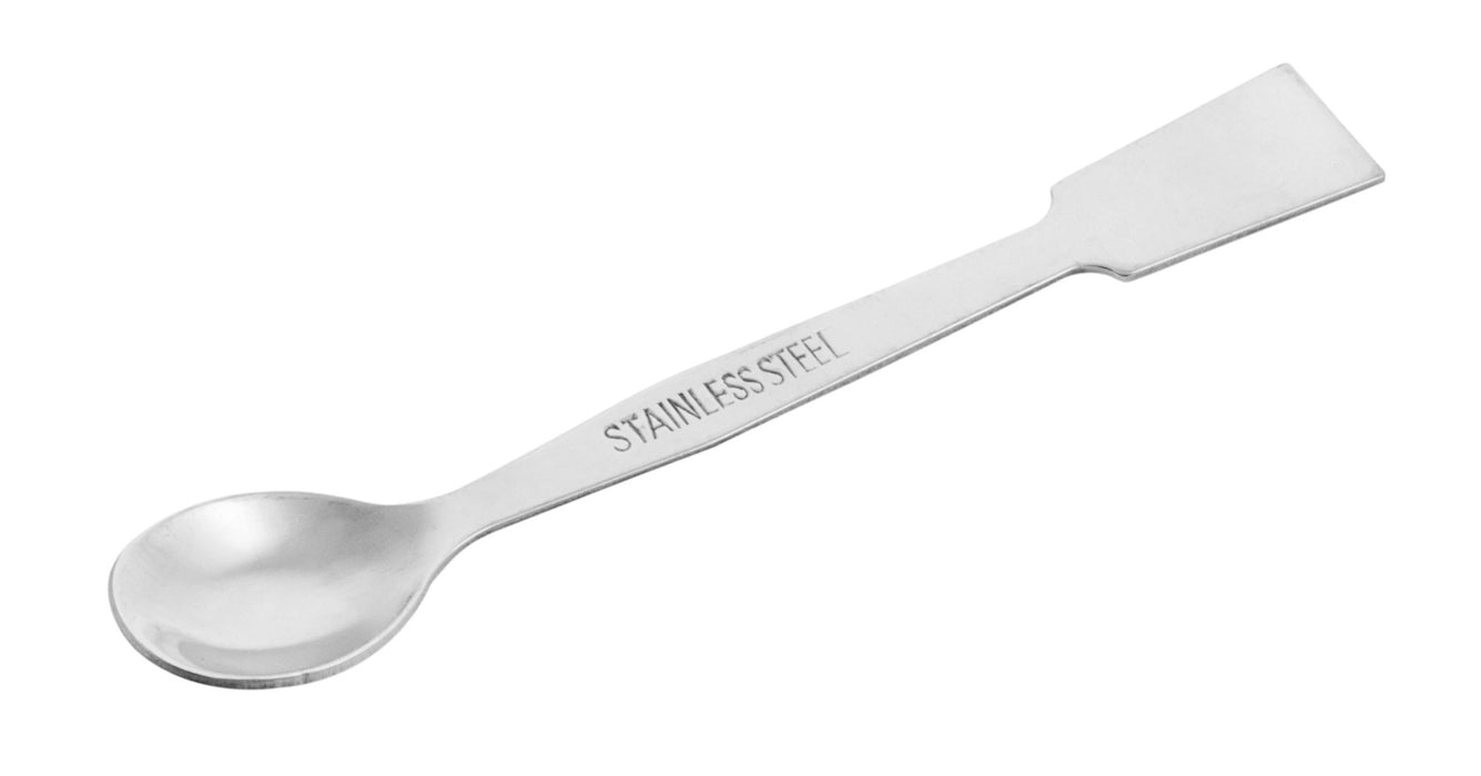 Scoop with Spatula, 5.9 Inch - Stainless Steel