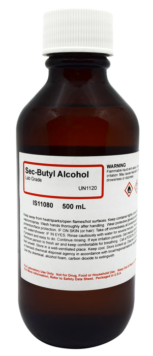 Sec-Butyl Alcohol, 500mL - Lab-Grade - The Curated Chemical Collection