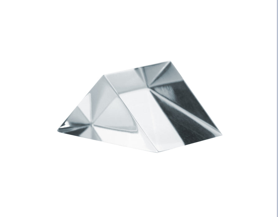 Right Angled Prism - 25mm Length, 35mm Hypotenuse - 90 x 45 x 45 Degree Angles - Acrylic