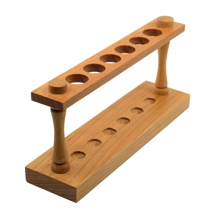 Test Tube Rack - Holds 6 x 22mm Tubes - Hardwood
