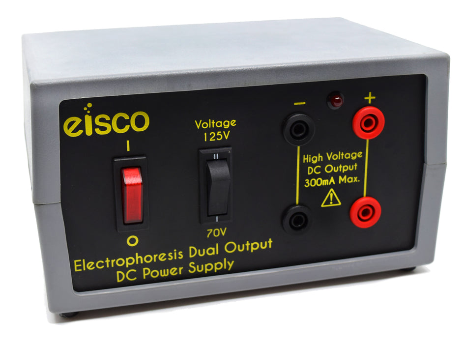 Dual Output Power Supply, 70V and 125V, 300mA Capacity - Great for Experiments in Electrophoresis - Eisco Labs