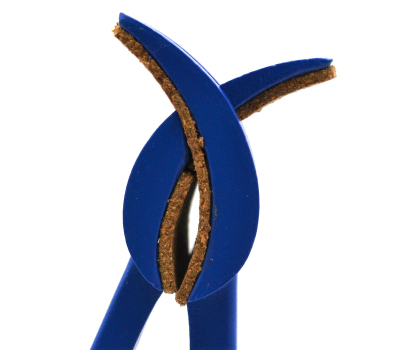 4 Prong, Cork Lined Clamp on Stainless Steel Rod - 4.1" Max Opening