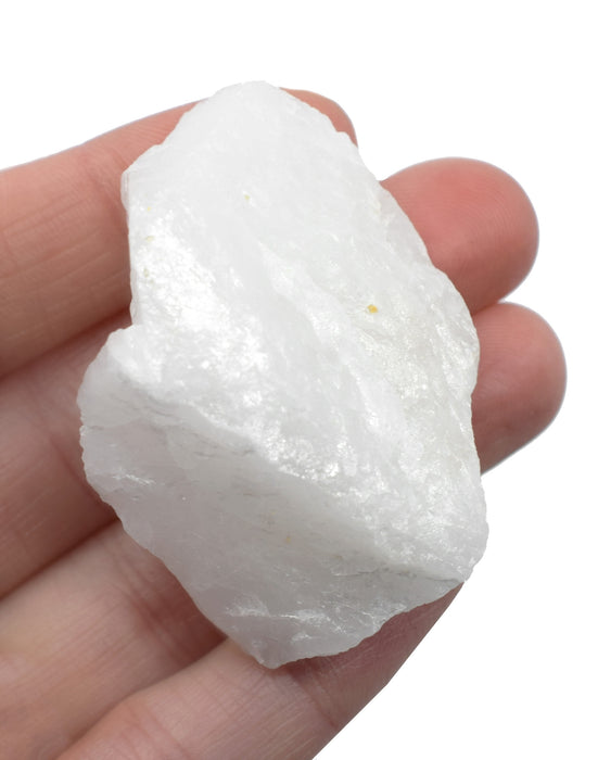 6PK Raw Milky Quartz, Mineral Specimens, ± 1" Each