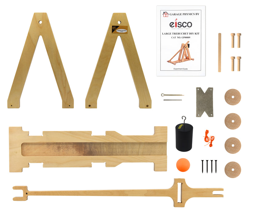Eisco Garage Physics Large Trebuchet DIY Kit - 21 inch Beam Arm