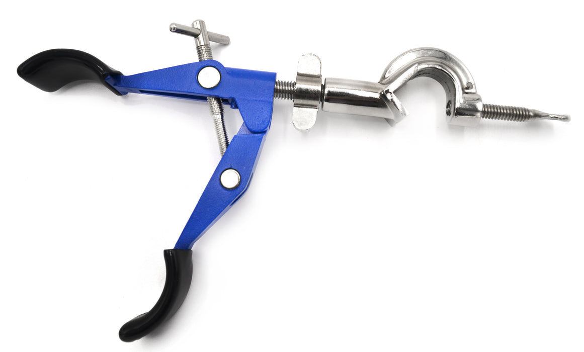 2 Prong Burette Clamp on Swivel Bosshead - 4.25" Max Opening
