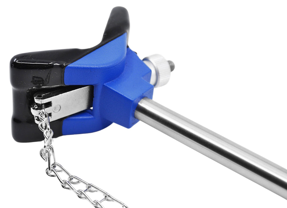 Clamp, 8 Inch with Chain, 19 Inch - With Stainless Steel Rod - Vinyl-Coated
