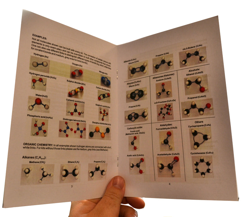 extra large molecular model kit instructions