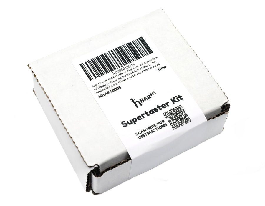 Super Taster Test Kit - PTC Paper Strips with Biodegradable Box & Instructions