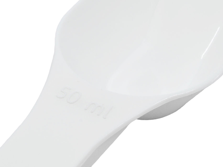 12PK Scoops, 50mL - Flat Bottom - Polypropylene