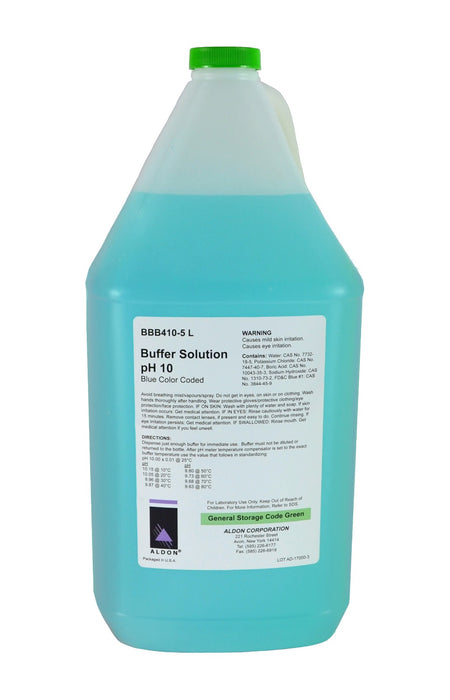 pH 10.00 Standard Buffer Solution, Blue, 5000mL - The Curated Chemical Collection