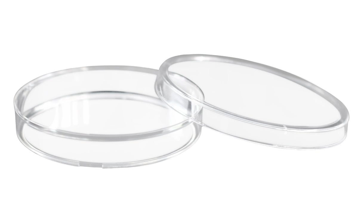 25PK Disposable Petri Dish with Lid - Sterile - 90x14mm - Polystyrene - Triple Vented - Transparent