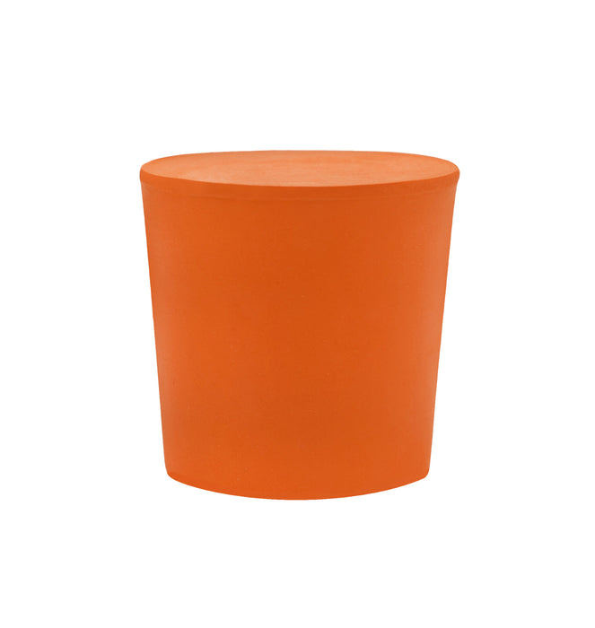 10PK Rubber Stoppers - 25mm Bottom, 28mm Top, 28mm Length - Solid