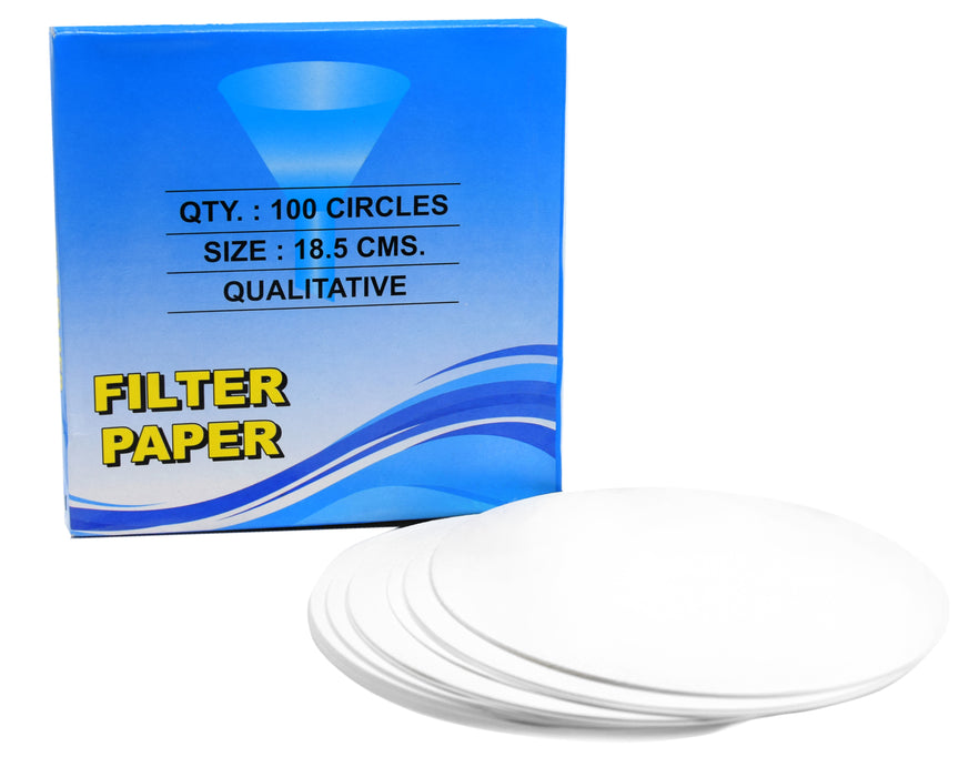 Premium Qualitative Filter Paper, 18.5cm - 100/PK