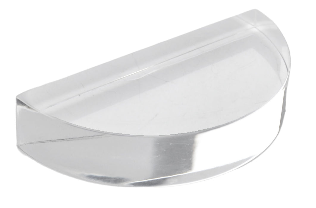 Semicircular Block, 3 Inch - Acrylic - Polished Sides