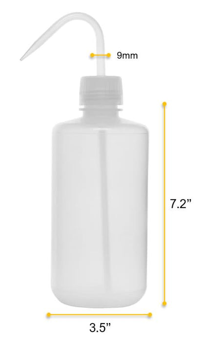 Premium Wash Bottle, 1000ml - Low Density Polyethylene - Leak-Proof