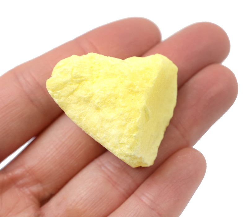 12PK Raw Sulfur, Mineral Specimens, ± 1" Each