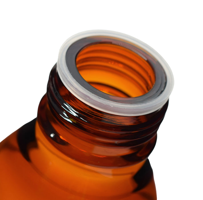 Reagent Bottle, 100ml - Amber - With Screw Cap - Borosilicate Glass