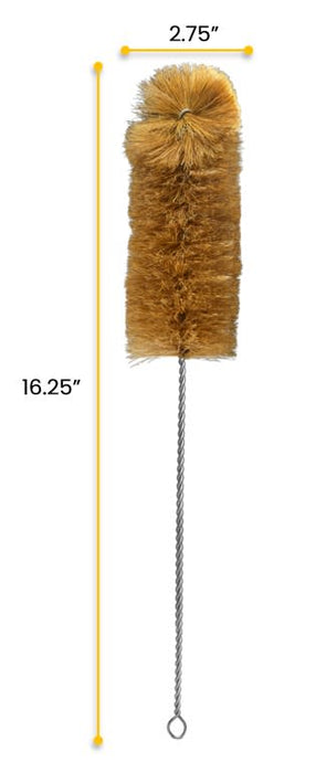 Bristle Cleaning Brush - Fan-Shaped End, 16.25" Length - 3" Diameter